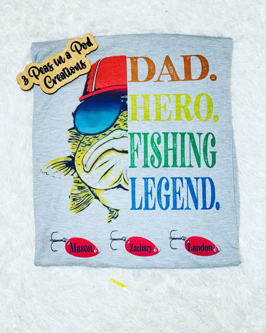 Dad.Hero, Fishing Legend..-customizable