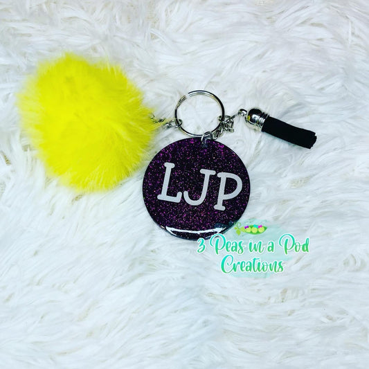 Acrylic Circle Keychain