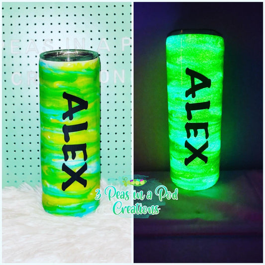 20 oz skinny glow in the dark