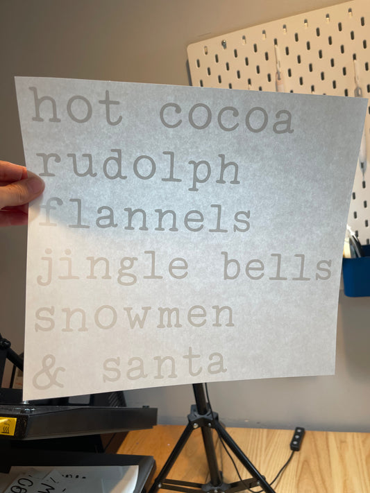 Hot cocoa, rudolph.....