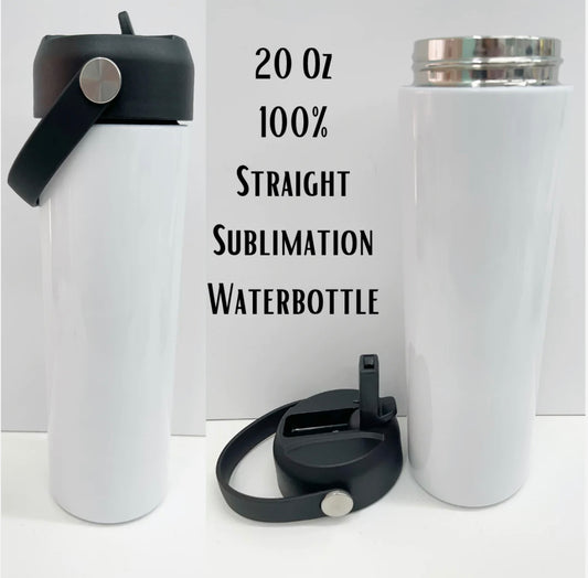 20 oz straight sublimation water bottle