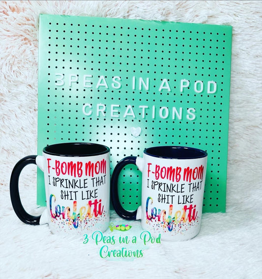 15 oz coffee mug-F-Bomb Mom