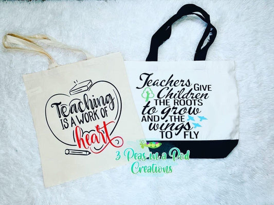 Canvas Bags-teaching is a work of the heart