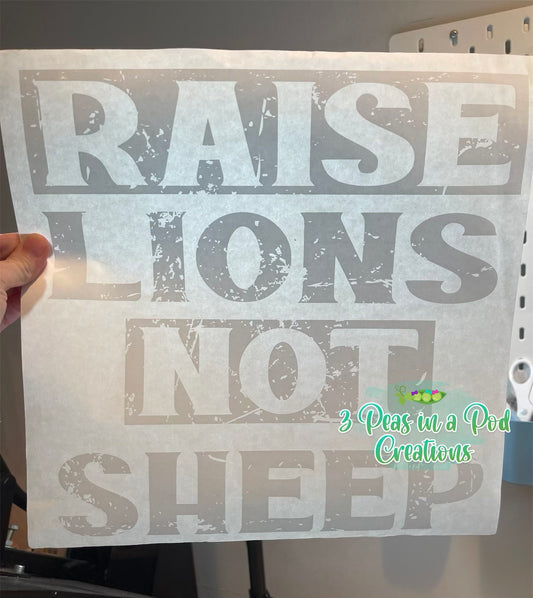 Raise Lions not Sheep