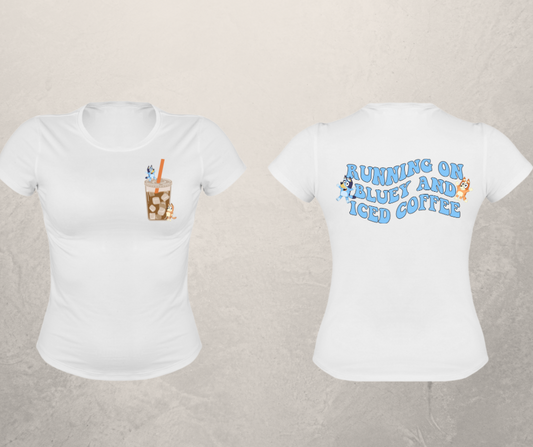 Ice coffee and Blue-Sublimation-Front and Back